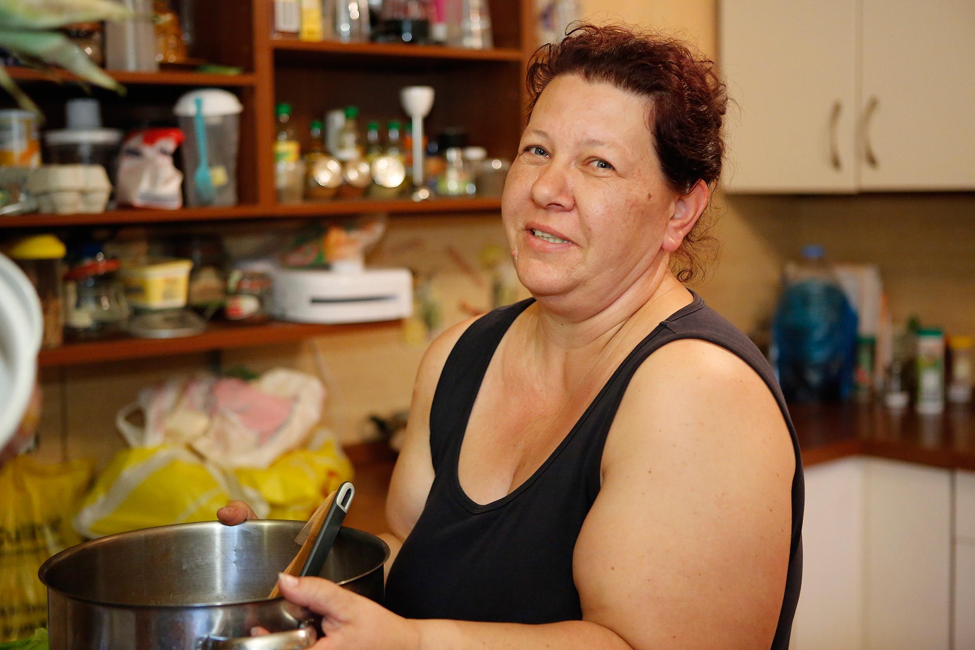 Gute Hausfrau: Petrick kocht täglich für die Familie.