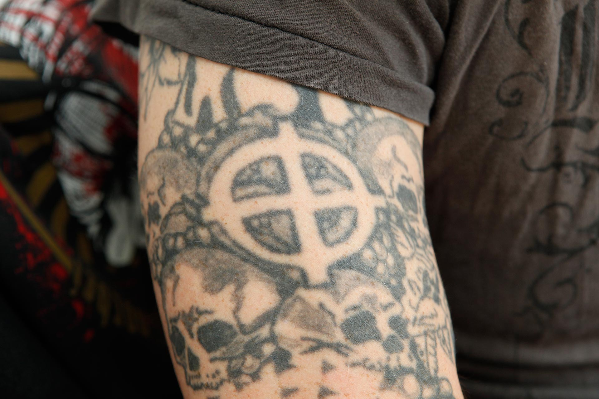 Die Tattoos von Thomas Ritscher stammen alle aus den Neunziger Jahren.