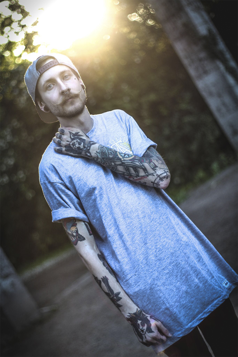 Christoph Pährisch als Tattoomodel Foto: Bryan Friedenberger Photography