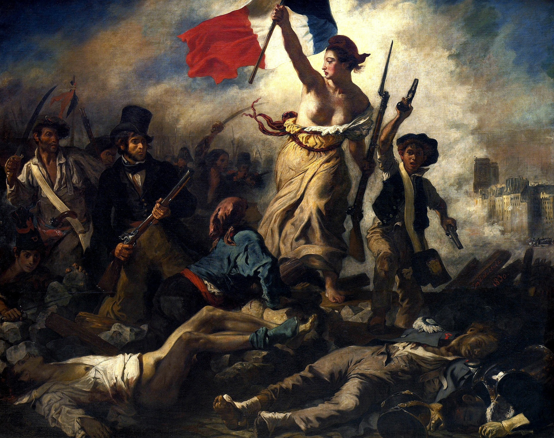 Anhänger der französischen Revolution ließen sich politische Motive stechen.